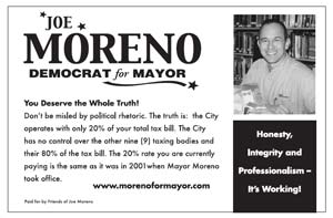 Ad for Joe Moreno