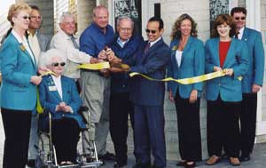 Ribbon cutting the Quarter